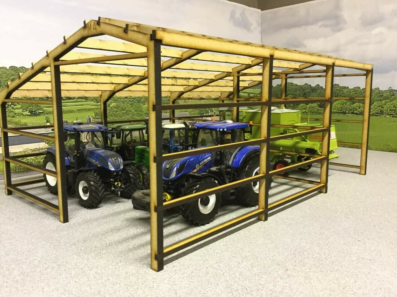 Woody Farm Building.  MMB32Shed1017  1:32, Farm buildings