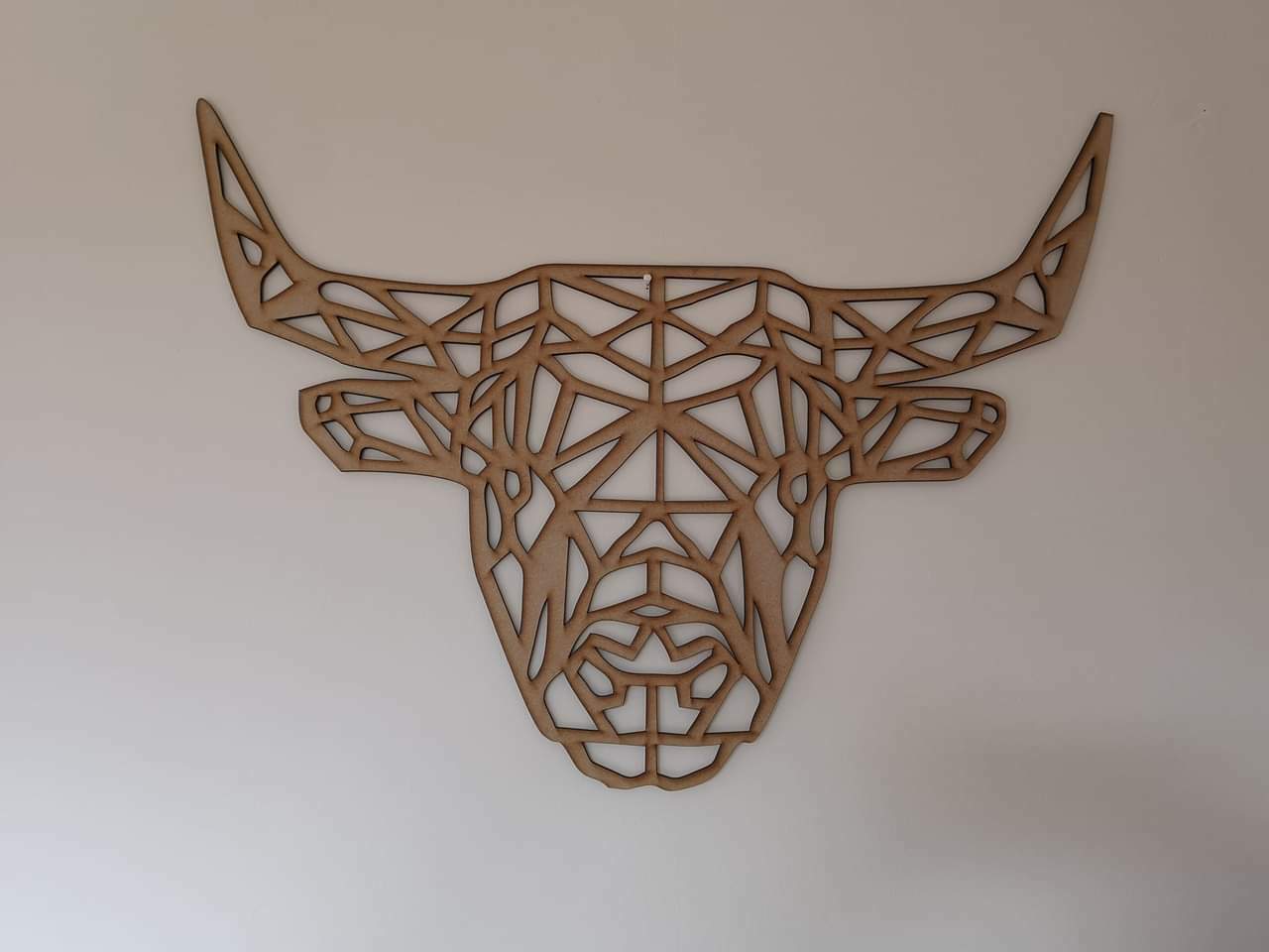 Geometric Highland cow